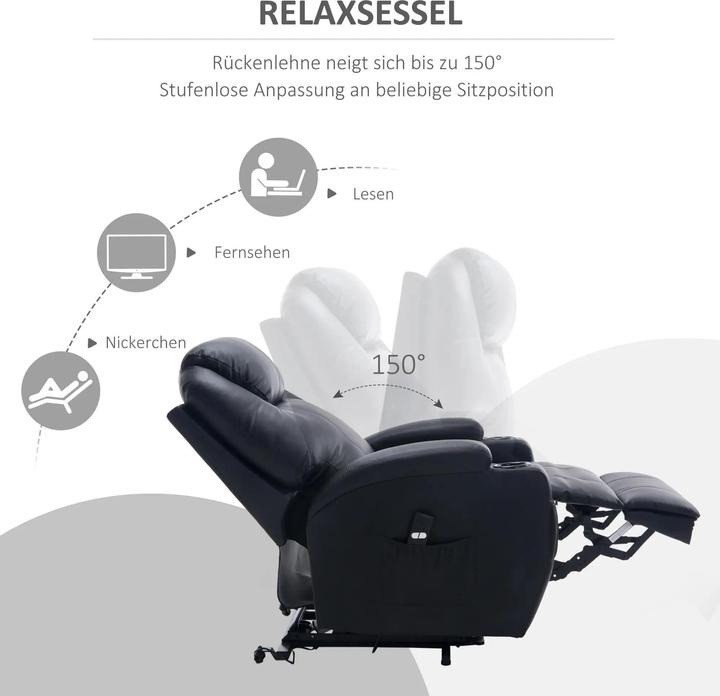 Immagine prodotto Homcom Massagesessel mit Liegefunktion