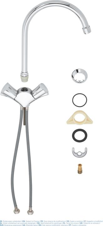 Produktbild Grohe Küchenarmatur mit Zweigriff GROHE Costa chrom glänzend 31831001