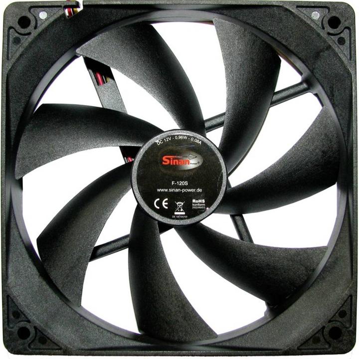Actual product image Intertech Sinan F120-S 120mm case fan (120 mm, 1 x)