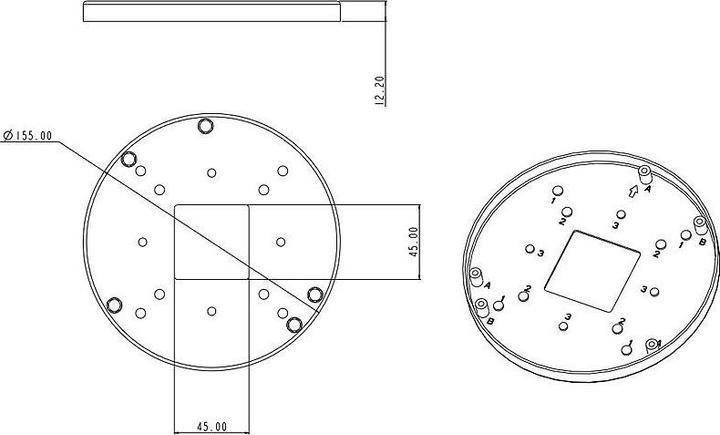 Actual product image Vivotek AM-51C Camera Adapter Plate
