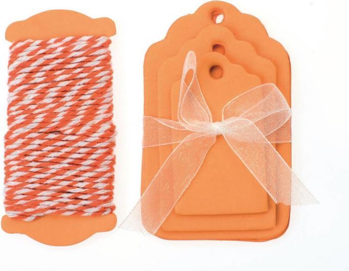Actual product image Glorex Paper pendant with cord (Gift decoration, 15 x)