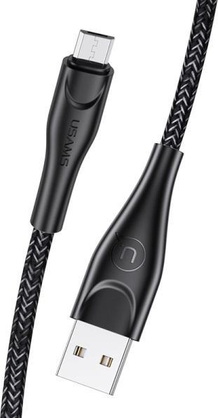 Produktbild Usams USB-A - microUSB cable 2 m Black (63792-uniw) (2 m)