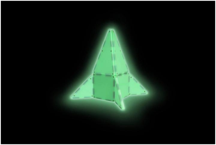 Image du produit Magna-Tiles Set Glow in the Dark (16 pièces)