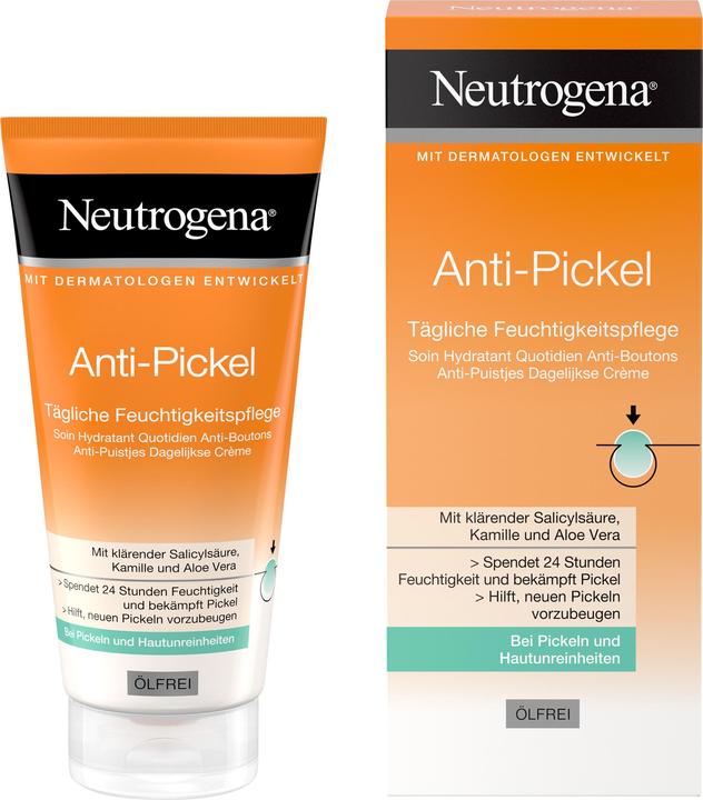 Actual product image Neutrogena Anti-Pimple Daily Moisturiser (50 ml, 24h cream)
