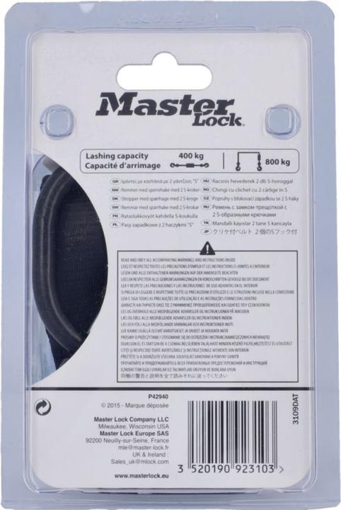 Produktbild Master Lock Zurrgurt mit Ratsche und S-Haken