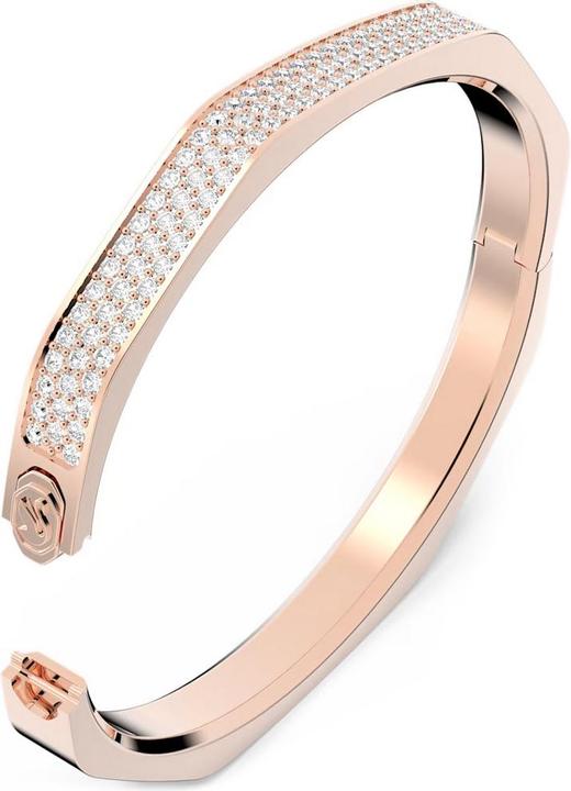 Immagine prodotto Swarovski Dextera Bangle Pavé a forma di ottagono medio in oro rosa bianco (Metallo Swarovski)