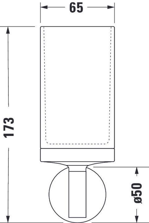 Productafbeelding Duravit Glashouder STARCK T incl. glas wit mat chroom