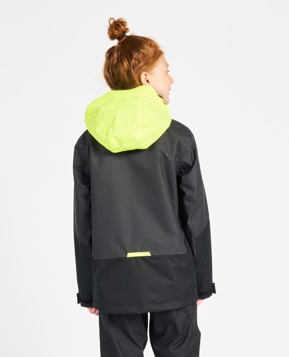 Image du produit Tribord Veste de pluie Veste de voile enfants imperméable au vent - Sailing 300 gris foncé (122)