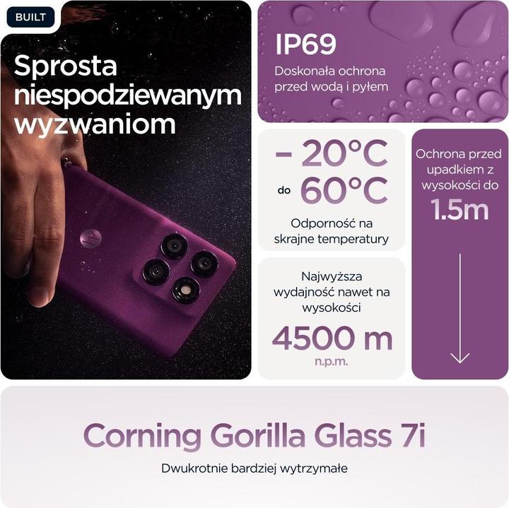 Produktbild Motorola Edge 60 Pro (512 GB, Pantone Sparkling Grape, 6.67", Dual SIM, 50 Mpx, 5G)