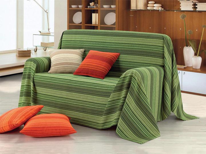 Immagine prodotto Casativo Maxi copriletto a righe 100% cotone, beige, 300 x 260 cm (300 x 260 cm)