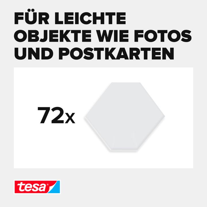Produktbild tesa TACK doppelseitige Klebebads, transparente Klebestreifen (0.02 kg)