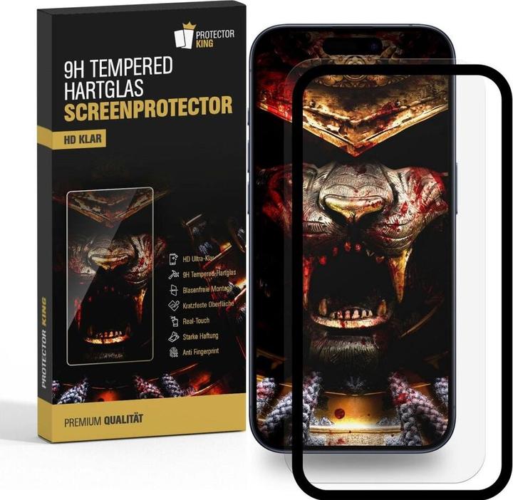 Produktbild Protectorking 3x echtes Tempered 9H Panzerhartglas 3D KLAR (3 Stück, Apple iPhone 4, LG G4s)