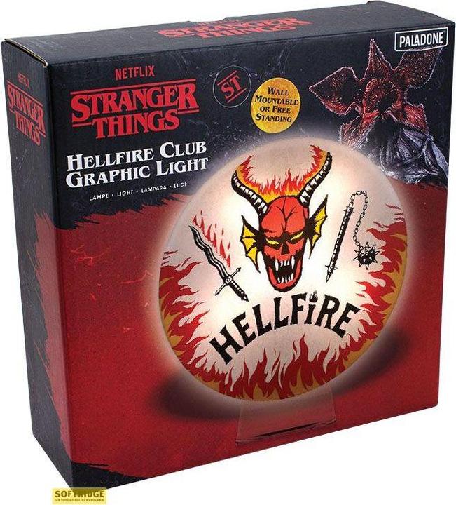 Actual product image Paladone Products Stranger Things Lampada Hellfire Club Logo