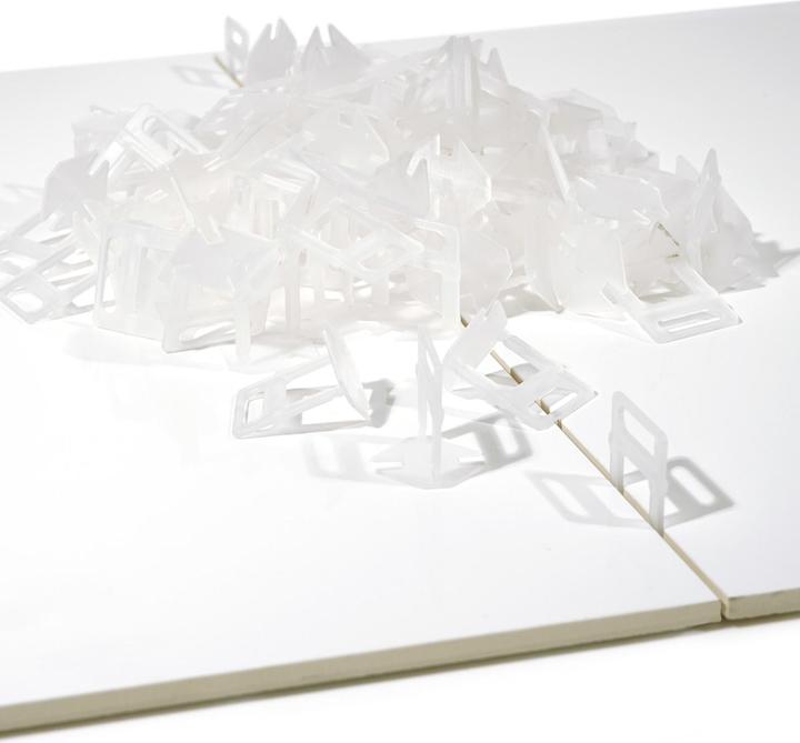 Actual product image XPOtool Tile Levelling System 300 Pull Tabs 2.0mm Laying Aid for Floor Tiles Paving Tiles