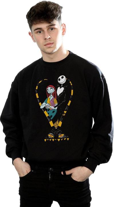 Actual product image Disney Mens Nightmare Before Christmas Jack And Sally Love Sweatshirt (XL)