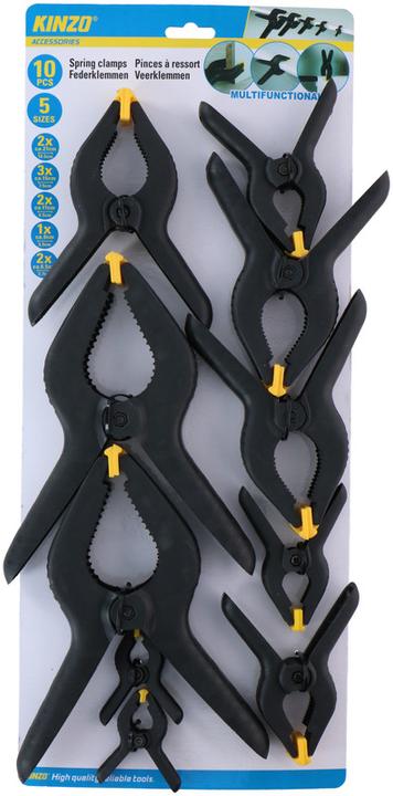 Kinzo Spring clamps 10pc (105 mm)