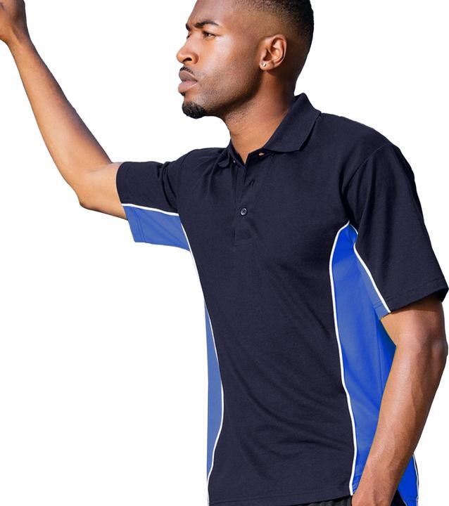 Actual product image Gamegear Track Piqué Polo Shirt Short Sleeve Inserts In Contrast Color (XS)