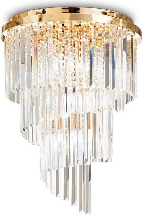 Actual product image Ideal lux CARLTON ceiling light E14 12-way ⌀500mm dimmable gold 213507 (E14)