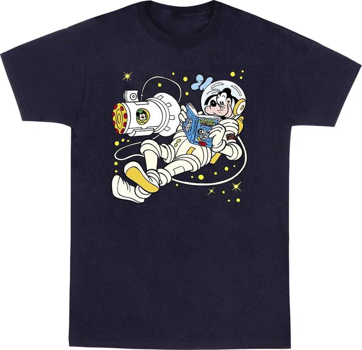 Disney Goofy Reading In Space TShirt Jungen