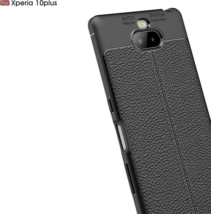 Produktbild Screenguard Sony Xperia 10 Plus Hülle Leather Design TPU Cover (Sony Xperia 10 Plus)