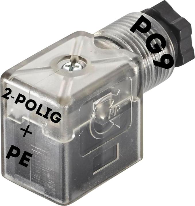 Immagine prodotto Kalitec 3 Stück Ventilstecker Bauform B transparent 3 polig 24V mit Beschaltung I PG9 I LED+Varistor