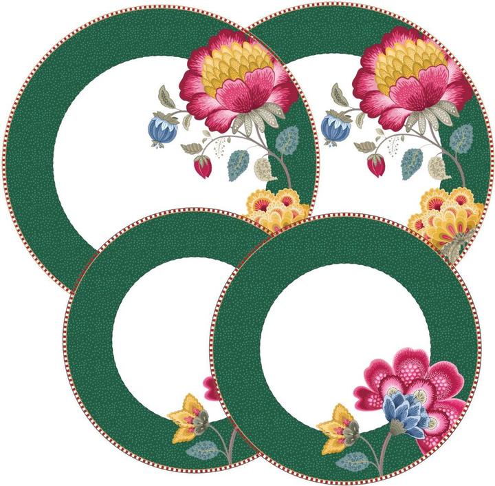 Image du produit PIP Studio Fantasy Green Set d'assiettes 4pcs (1 x)