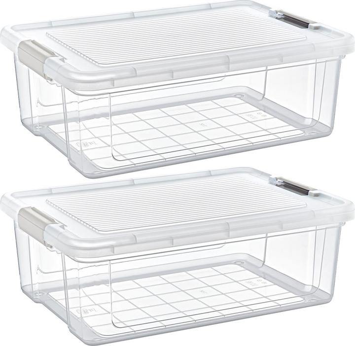 Actual product image Storage Solutions 2er-Set Vorratsbox, 20 l, transparent (20 l)