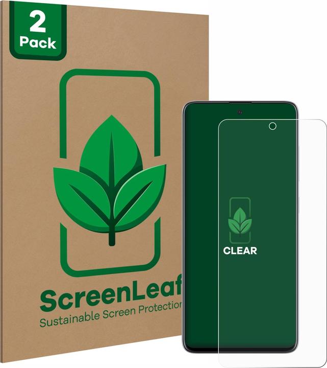 Productafbeelding ScreenLeaf Beschermfolie duurzame screenprotector screenprotector folie helder transparant (2 Stuk, Samsung Galaxy A51)
