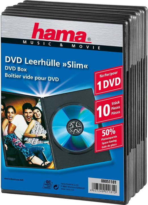 Productafbeelding Hama DVD Blank Sleeve Slim