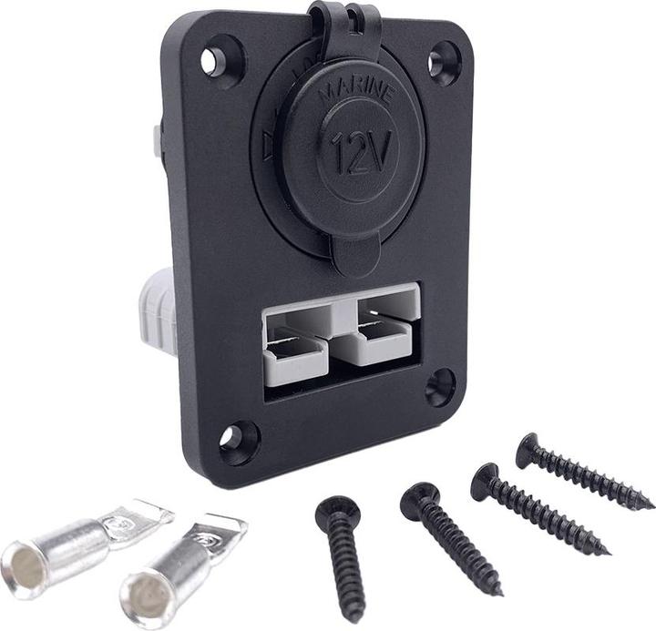 Actual product image Offgridtec Installation frame Anderson plug - cigarette lighter DS1011 (Solar connector)