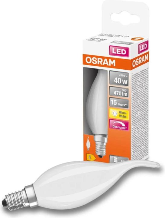 Image du produit Osram Bougie LED angulaire (E14, 5 W, 470 lm, 1 x, E)