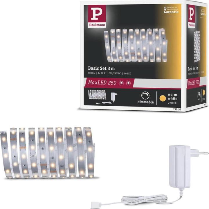 Image du produit Paulmann MaxLED 250 Stripe Set (Blanc chaud, 300 cm, Intérieur)