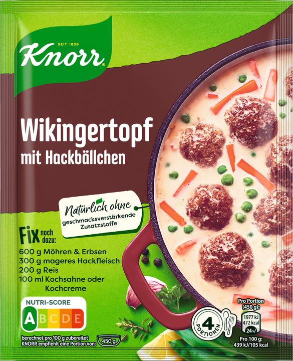 Produktbild Knorr Wikingertopf mit Hackbällchen (30 g)