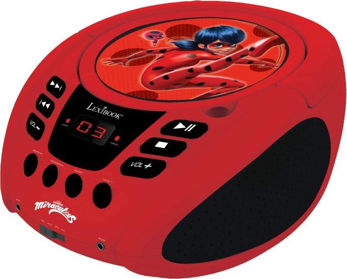 Actual product image Lexibook Miraculous Portable CD player with Mic Jack