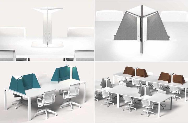 Immagine prodotto Pablo Design Ufficio d'angolo 30 lampada da tavolo con pannello acustico (6000 lm)
