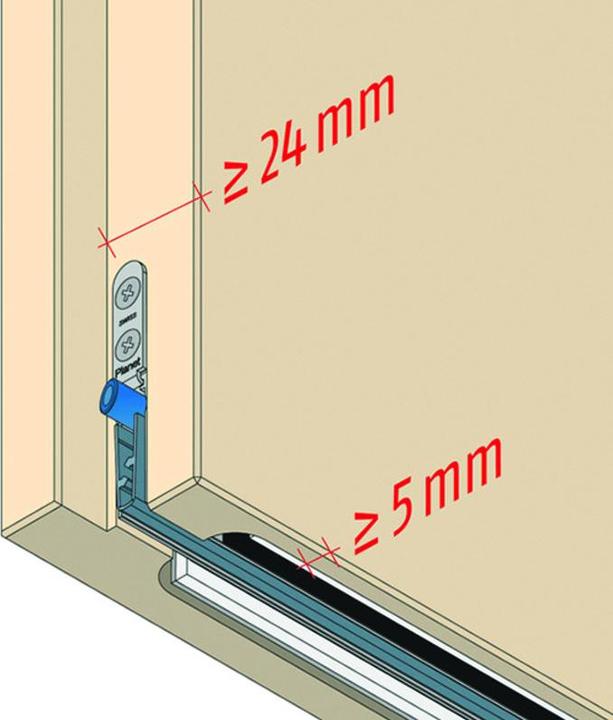 Actual product image Planet Door drop-down seals MinE-F/S (rebate/sound)