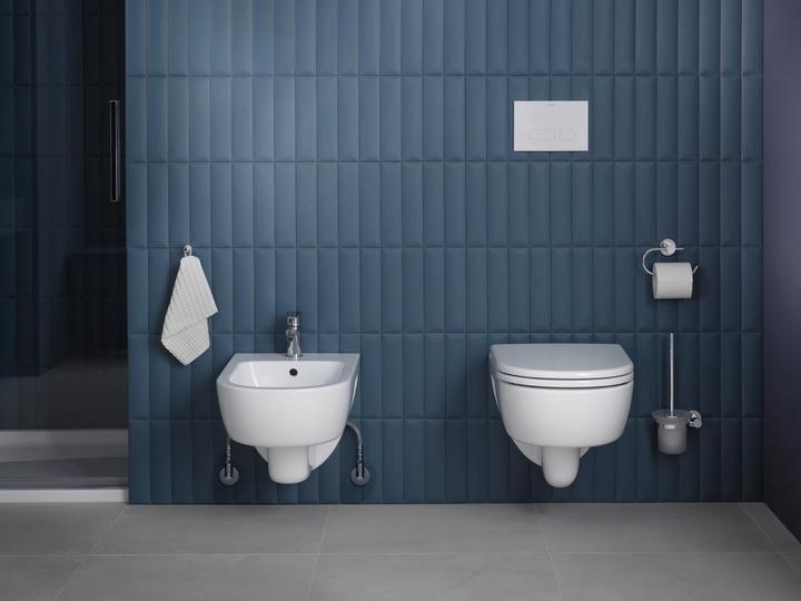 Image du produit Duravit Ensemble brosse D-CODE pour montage mural, verre chromé mat