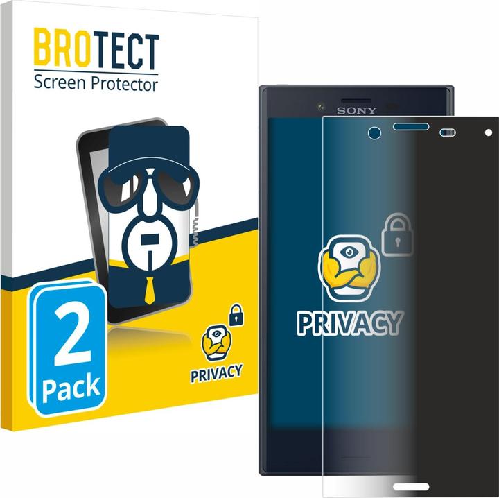 Actual product image BROTECT Anti-spy privacy film Blue light protection film (2 Piece, Sony Xperia X Compact)