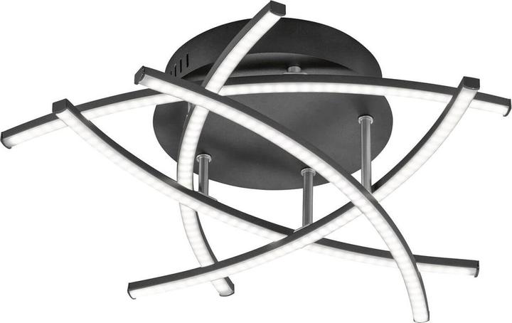 Actual product image Fischer & Honsel FISCHERLEUCHTEN LED ceiling light Cross 5-flame, creative design made of LED lights