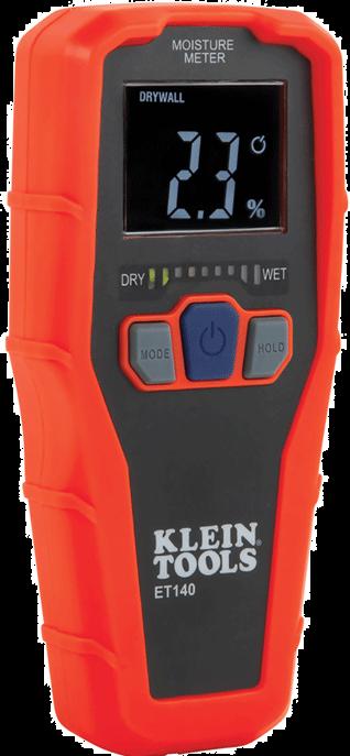 Klein Tools ET140 Material moisture meter Measuring range building moisture (range) 0 to 100 % vol Measuring