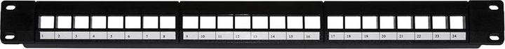 Produktbild Patch Panel 24 Porte 19" Vuoto Colore Nero