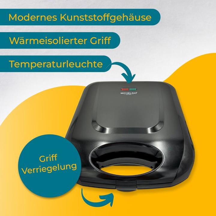 Actual product image Michelino Sandwichtoaster Sandwichmaker Toastgrill Kontaktgrill Paninipresse