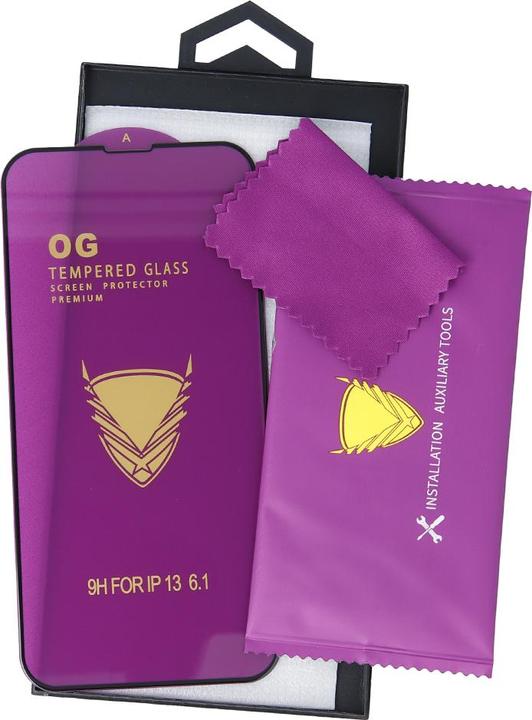 Produktbild OEM Tempered Glass OG Premium for Realme 14x 5G (Global) black frame (1 Stück, Xiaomi Redmi Note 14 Pro 5G)