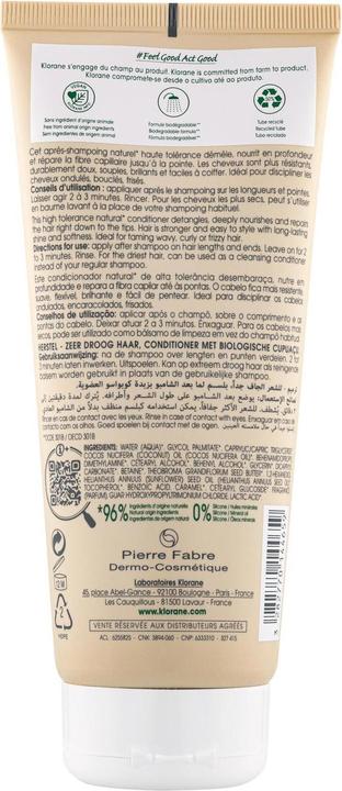 Image du produit Klorane Baume réparateur au cupuaçu BIO (200 ml)