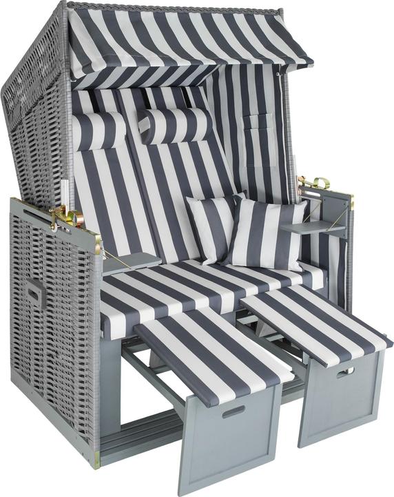 Produktbild tectake Strandkorb mit Polster