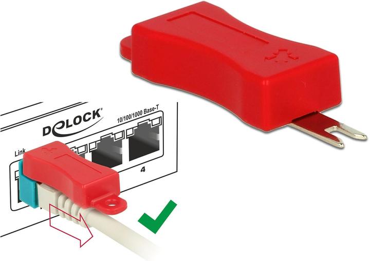 Immagine prodotto Delock Clip di bloccaggio RJ45 Set di 40 (Accessori per cavi)