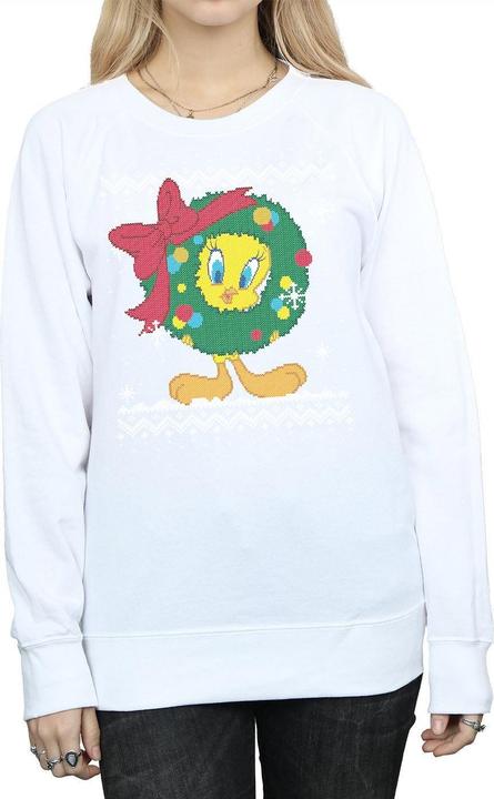 Produktbild Looney Tunes Tweety Pie Christmas Fair Isle Sweatshirt (L)
