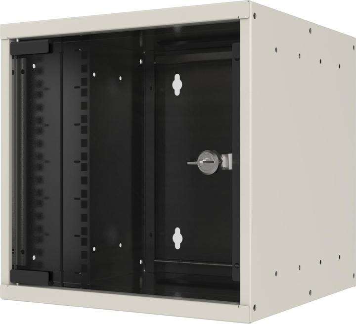 Actual product image EFB Elektronik EFB 10" wall-mounted enclosure 6U, depth 300mm 1-piece, RAL9010 (10 inch rack)