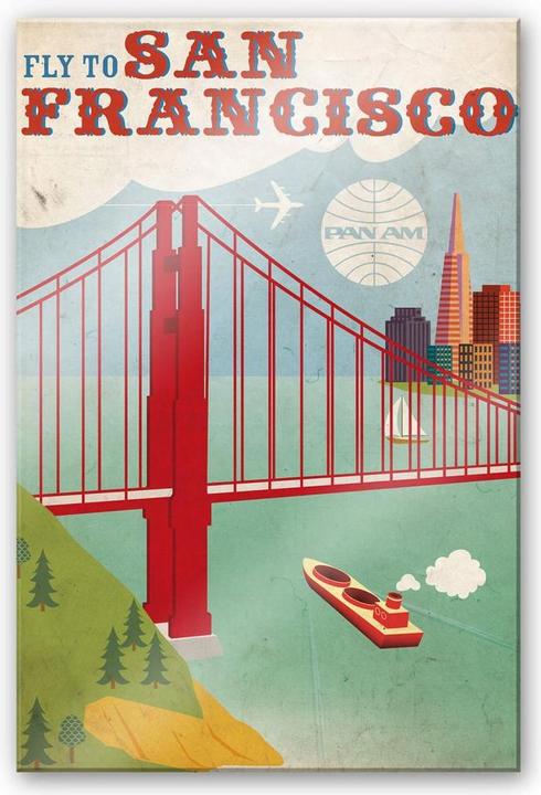 Produktbild Fly to San Francisco (100 x 150 cm)