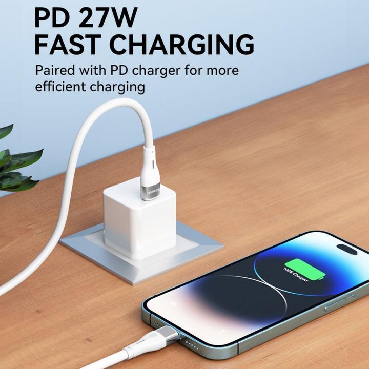 Image du produit Wozinsky Câble WSTCL2 Lightning / USB-C PD 27W 2 m - blanc (2 m, USB 3.2 Gen 2)